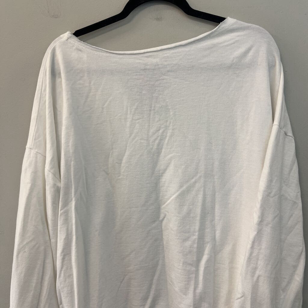 Oddi White USA Long Sleeve Pullover Top 1XL