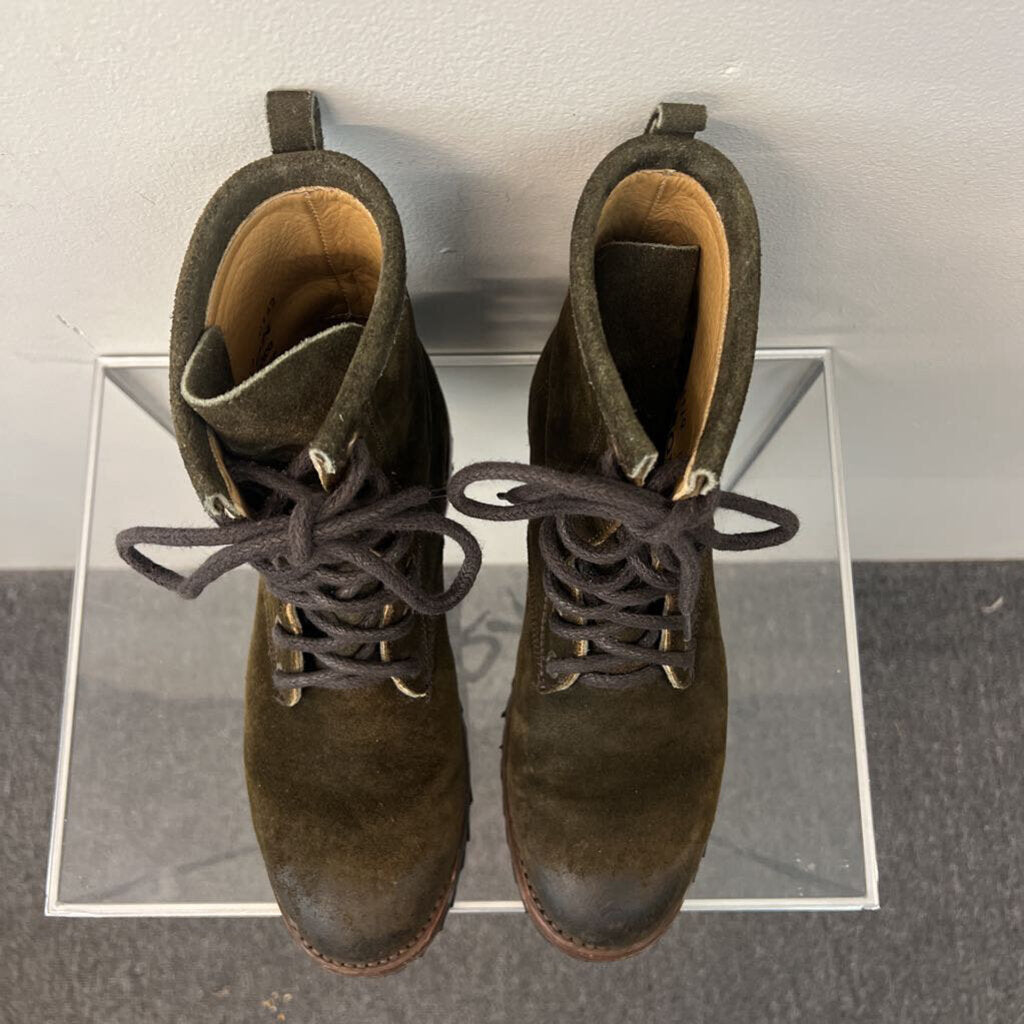 Stetson Green Sam Lace Up Boots 7.5