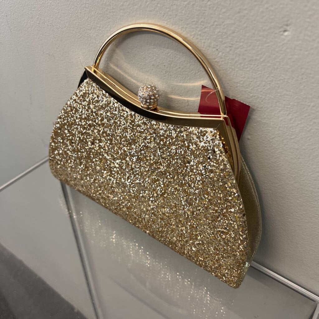 Gold Sparkle Clutch Purse