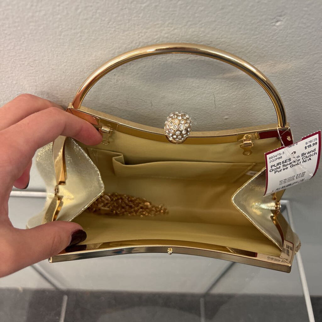 Gold Sparkle Clutch Purse