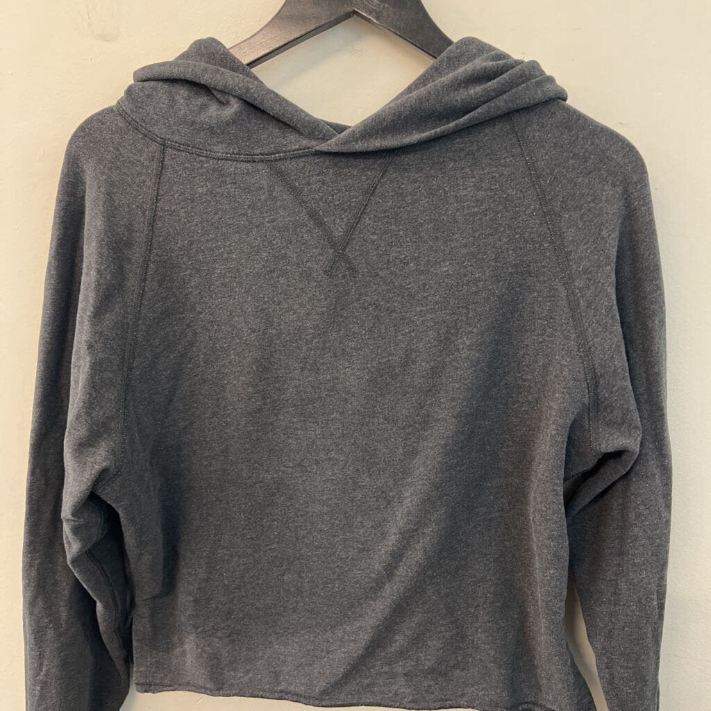 Lululemon Grey Cropped Boxy Hoodie Small