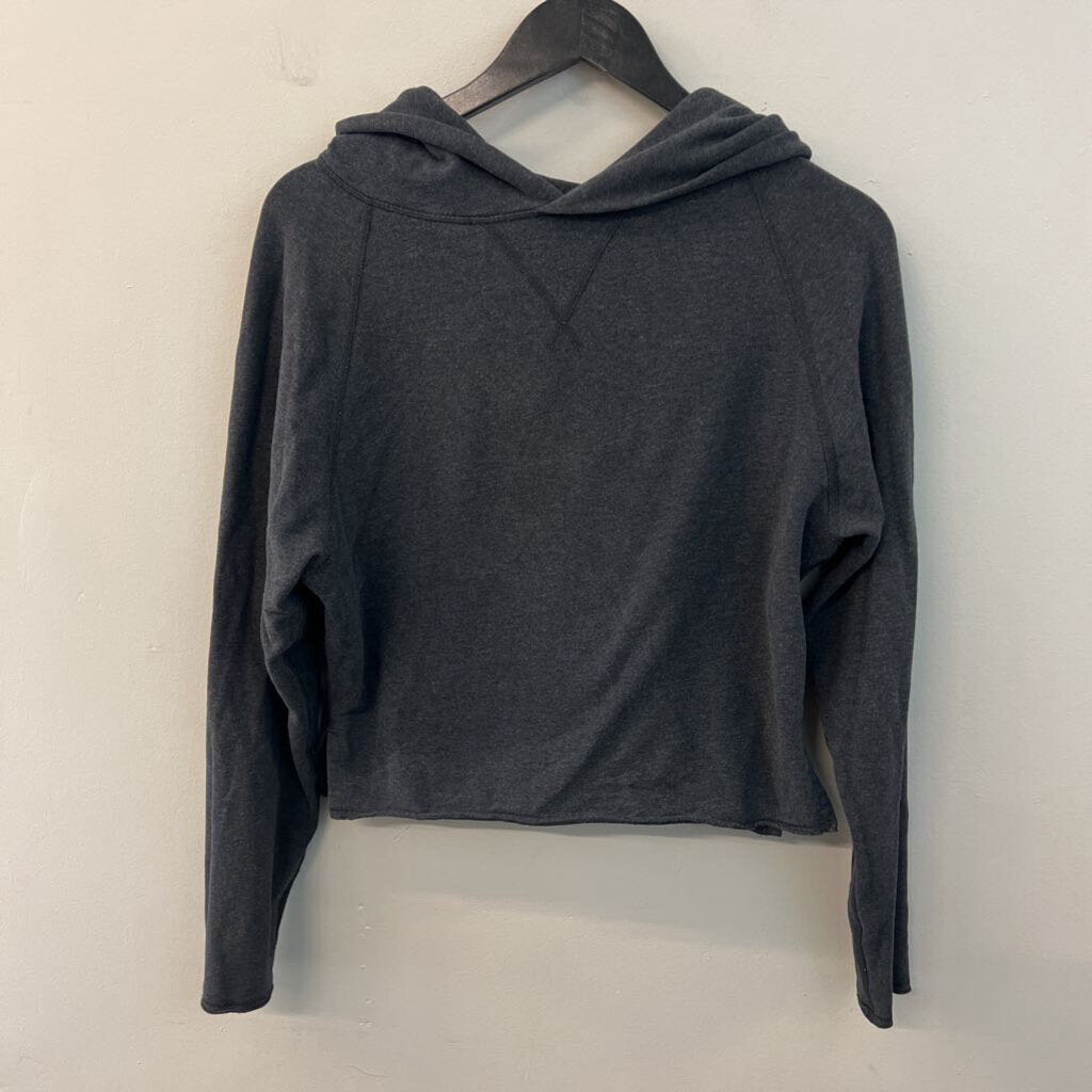 Lululemon Grey Cropped Boxy Hoodie Small