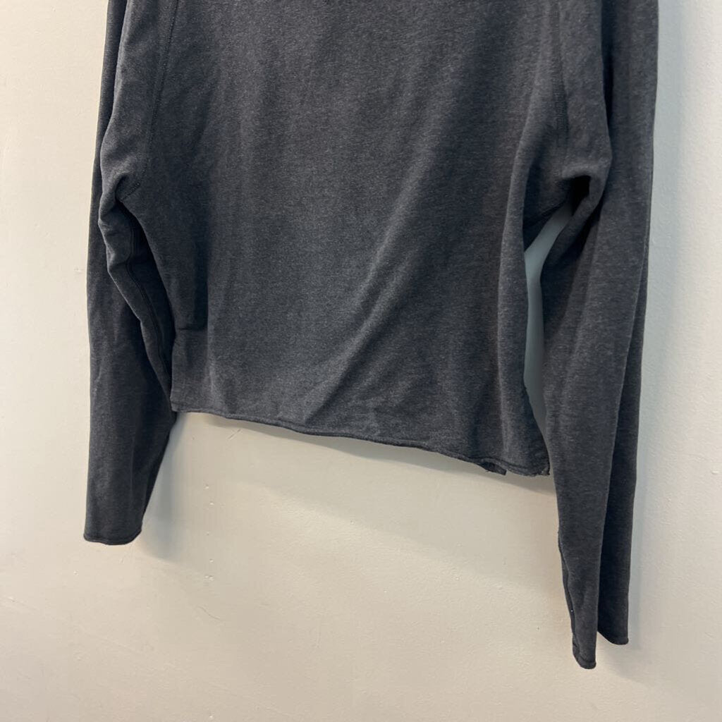 Lululemon Grey Cropped Boxy Hoodie Small
