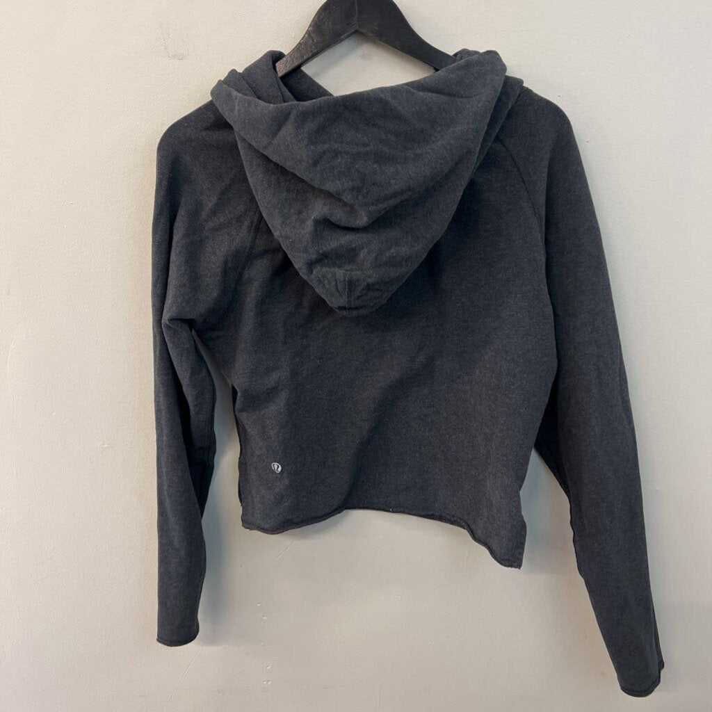 Lululemon Grey Cropped Boxy Hoodie Small