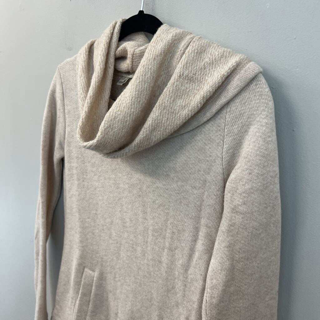 J Crew Cream Turtleneck Long Sleeve Top Extra Small Petite