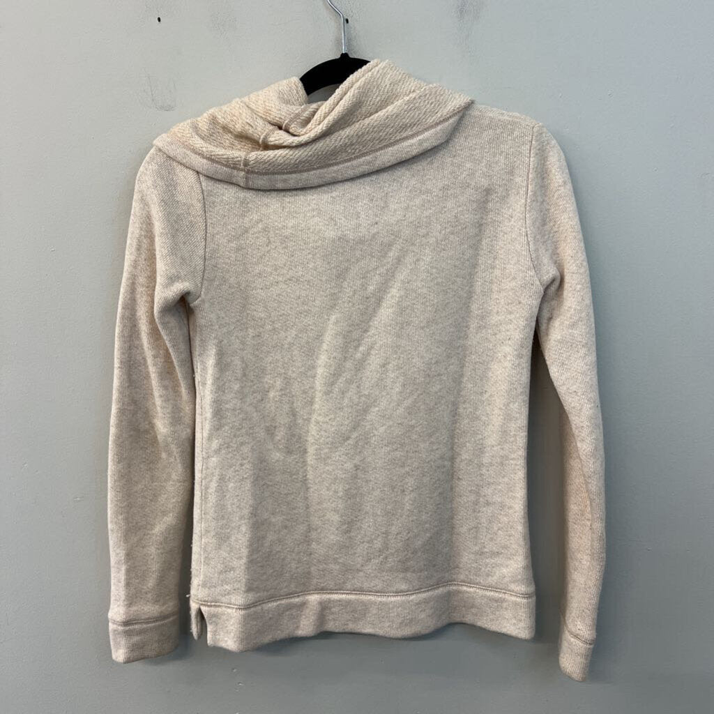 J Crew Cream Turtleneck Long Sleeve Top Extra Small Petite
