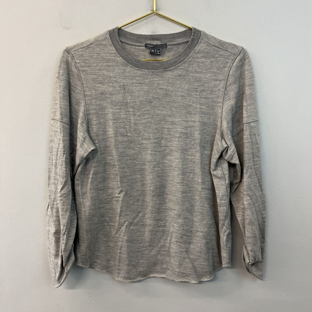 Vince Grey Long Sleeve Top Extra Small