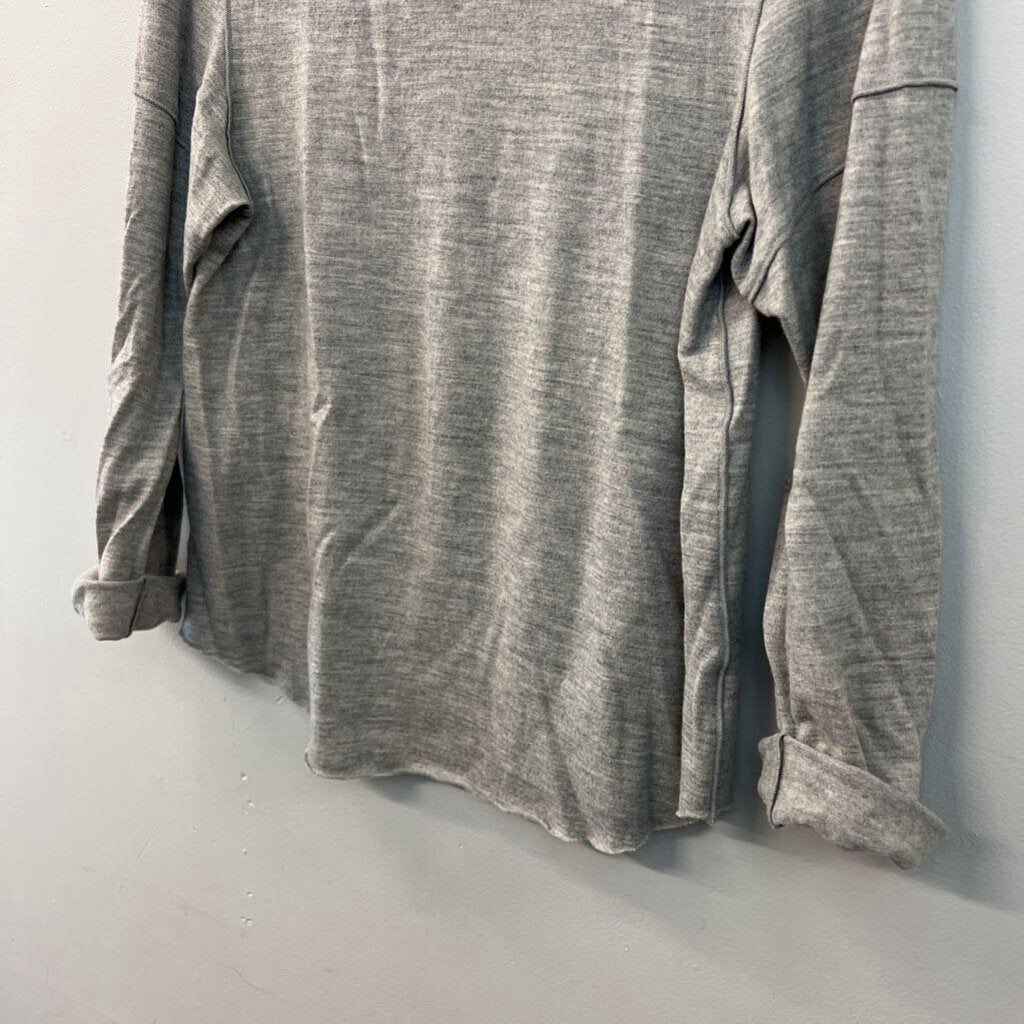 Vince Grey Long Sleeve Top Extra Small