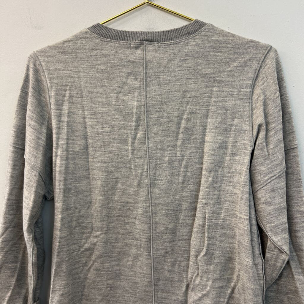 Vince Grey Long Sleeve Top Extra Small