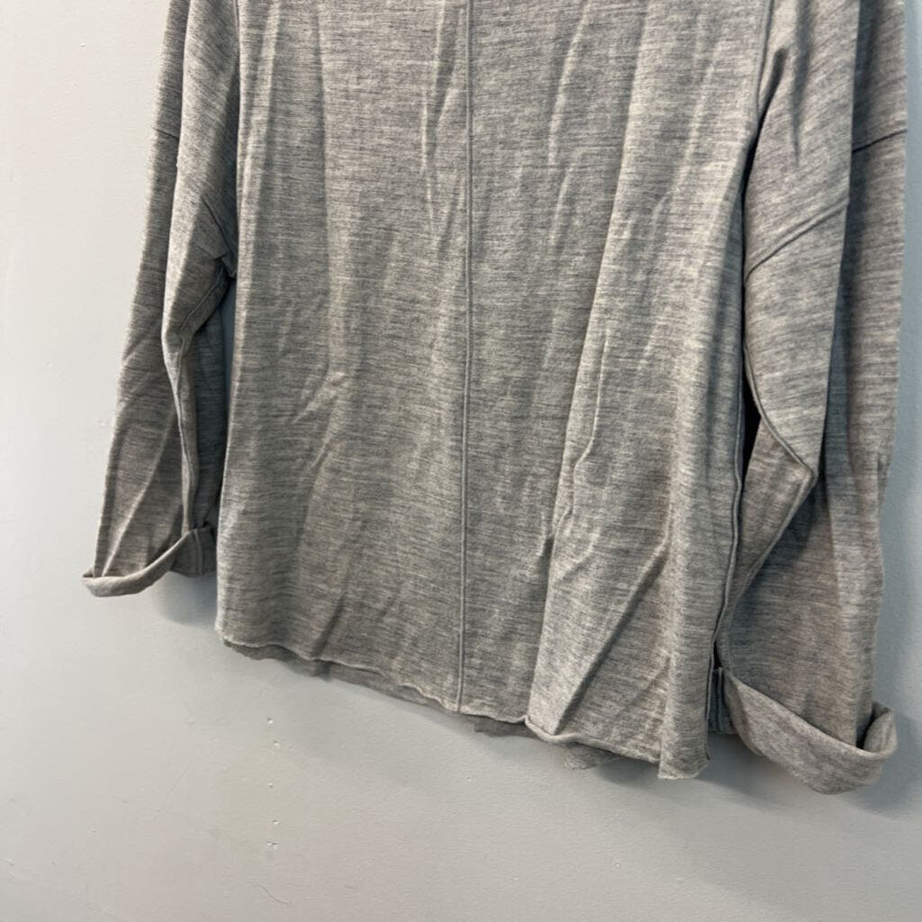 Vince Grey Long Sleeve Top Extra Small