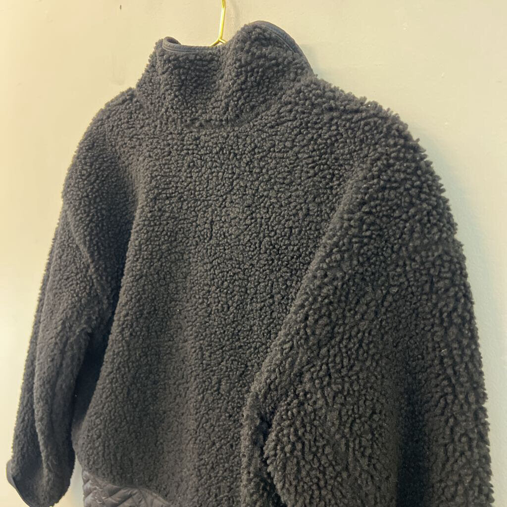 Athleta Black Sherpa Long Sleeve Pullover Small