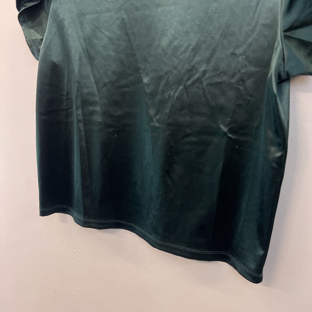 Banana Republic Green Silky Short Sleeve Top Small