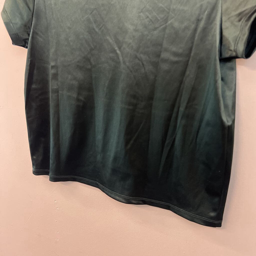 Banana Republic Green Silky Short Sleeve Top Small