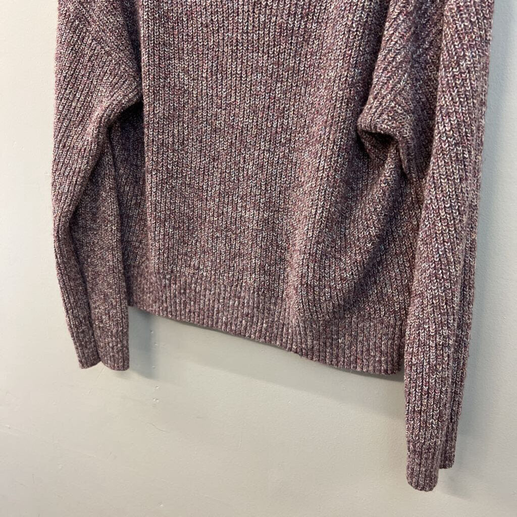Michael Stars Purple Knit Long Sleeve Sweater Top Small