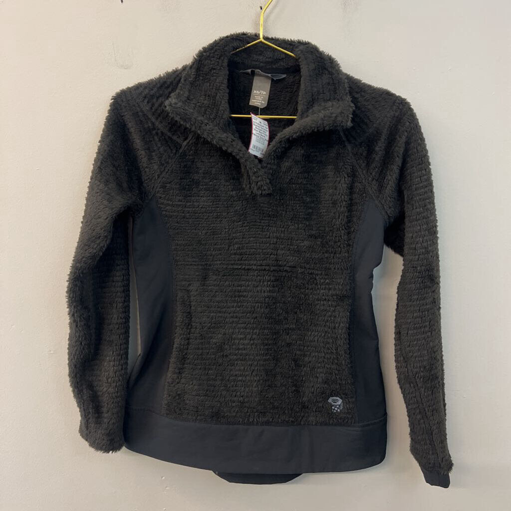 Mountain Hard Wear Black Fuzzy Long Sleeve Pullvover Extra Small