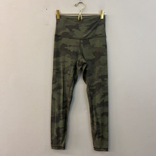 Lululemon Green Camo Print Leggings 4
