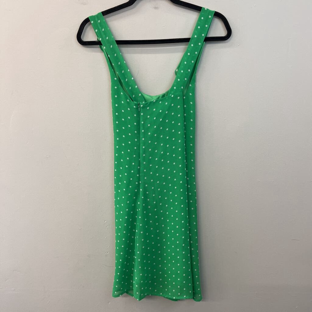 Tulle Green/ White Polka Dot Dress Small