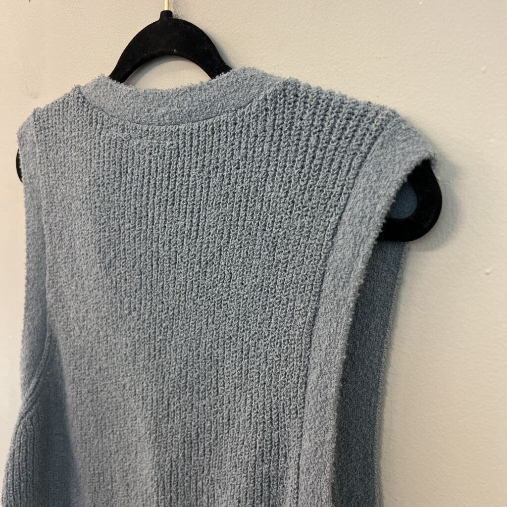 Collusion Blue Knit Cropped Sweater Vest 14