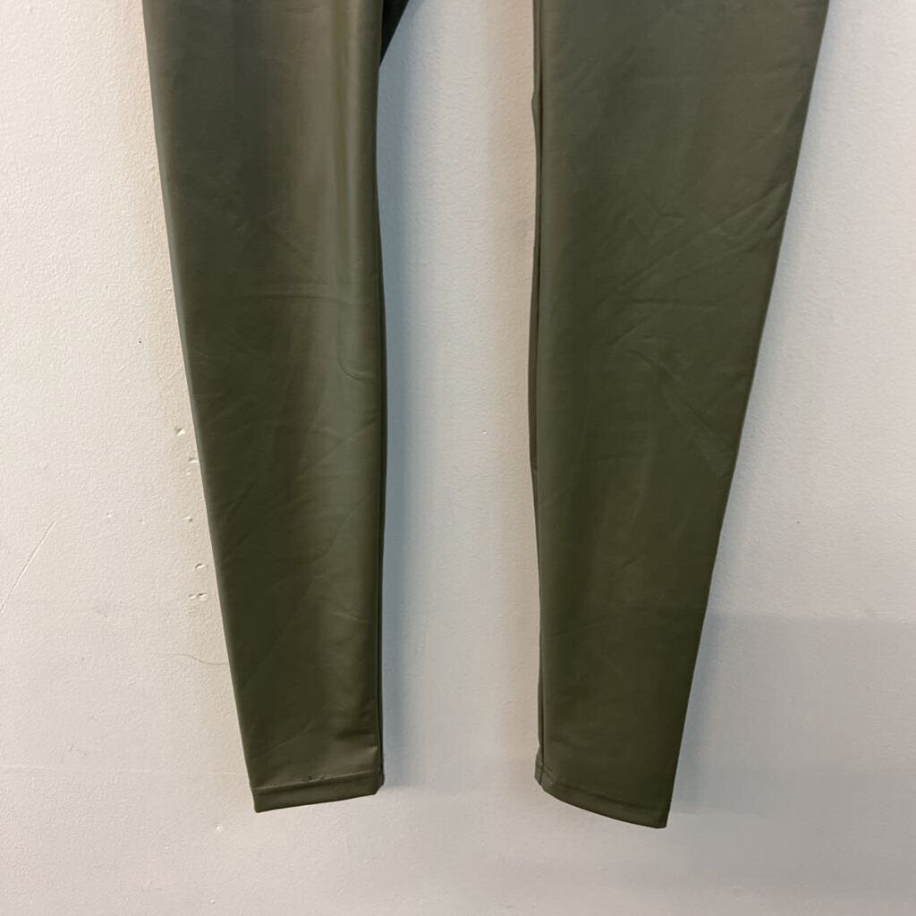Offline by Aerie Green Faux Leather Leggings Small