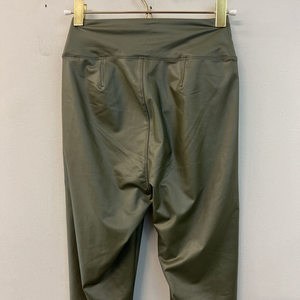 Offline by Aerie Green Faux Leather Leggings Small