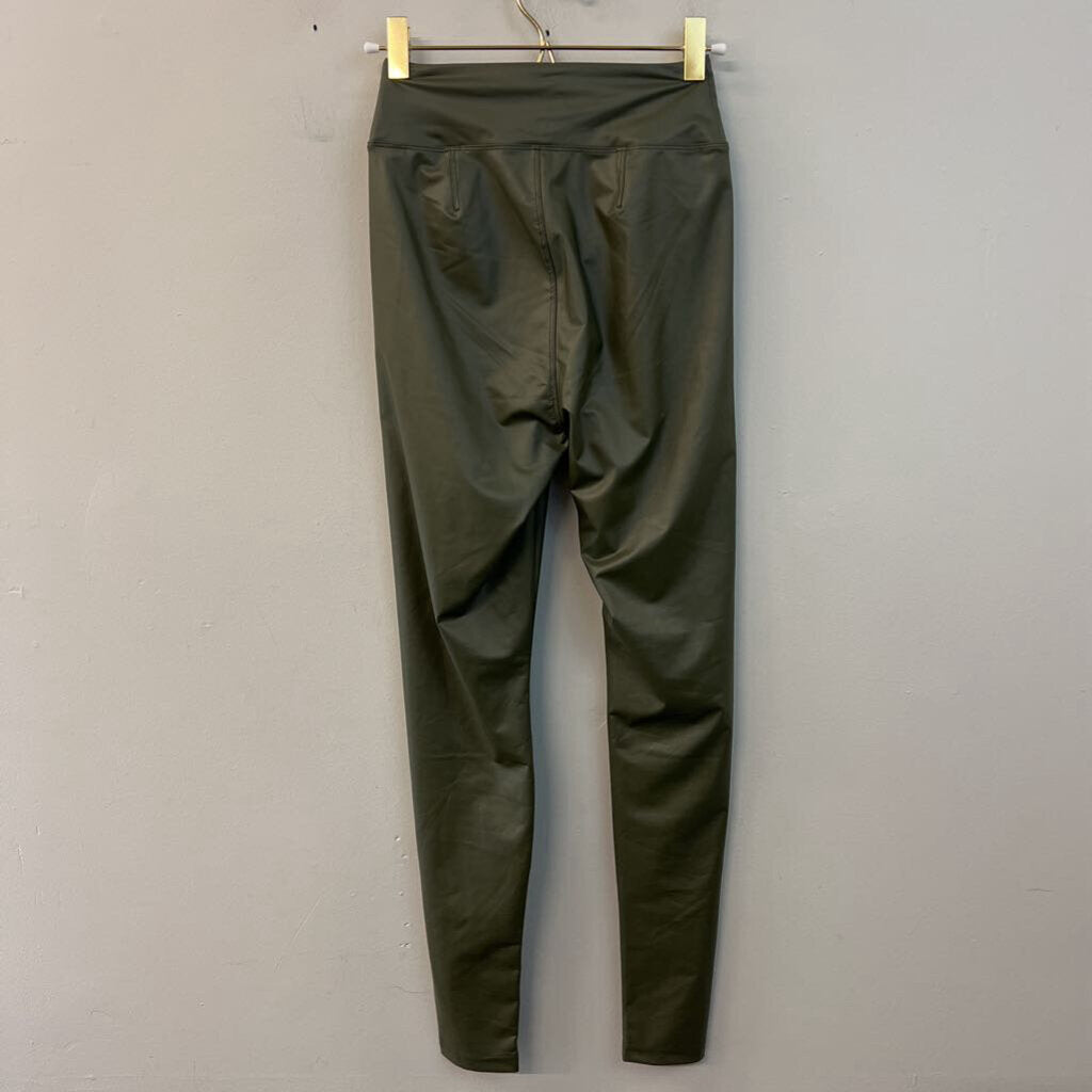 Offline by Aerie Green Faux Leather Leggings Small