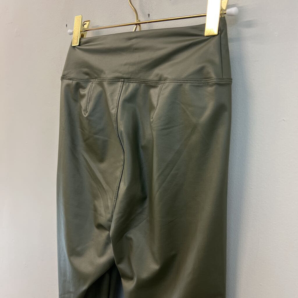 Offline by Aerie Green Faux Leather Leggings Small