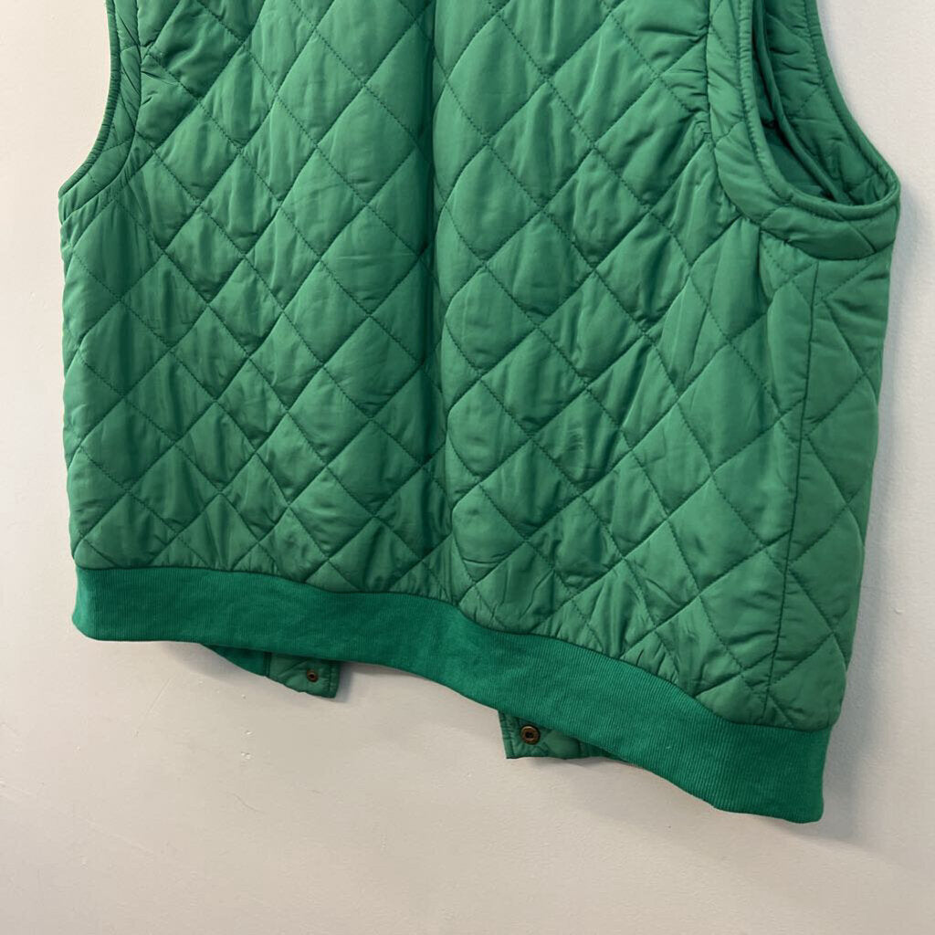 Oddi Green Quilted Puffer Vest 1XL