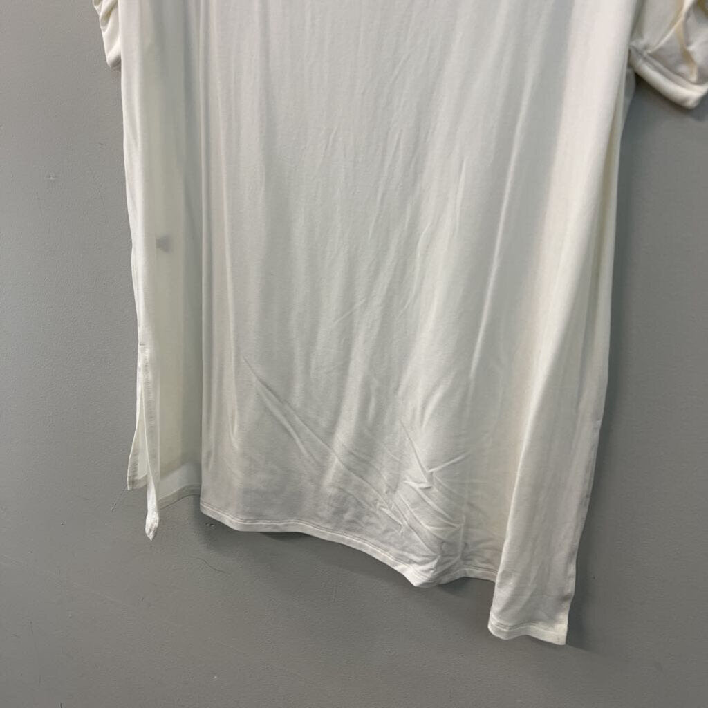Zenana White Short Sleeve Top Extra Large