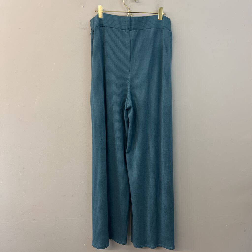 Jade by Jane Blue Wide Leg Pull On Pants 1X