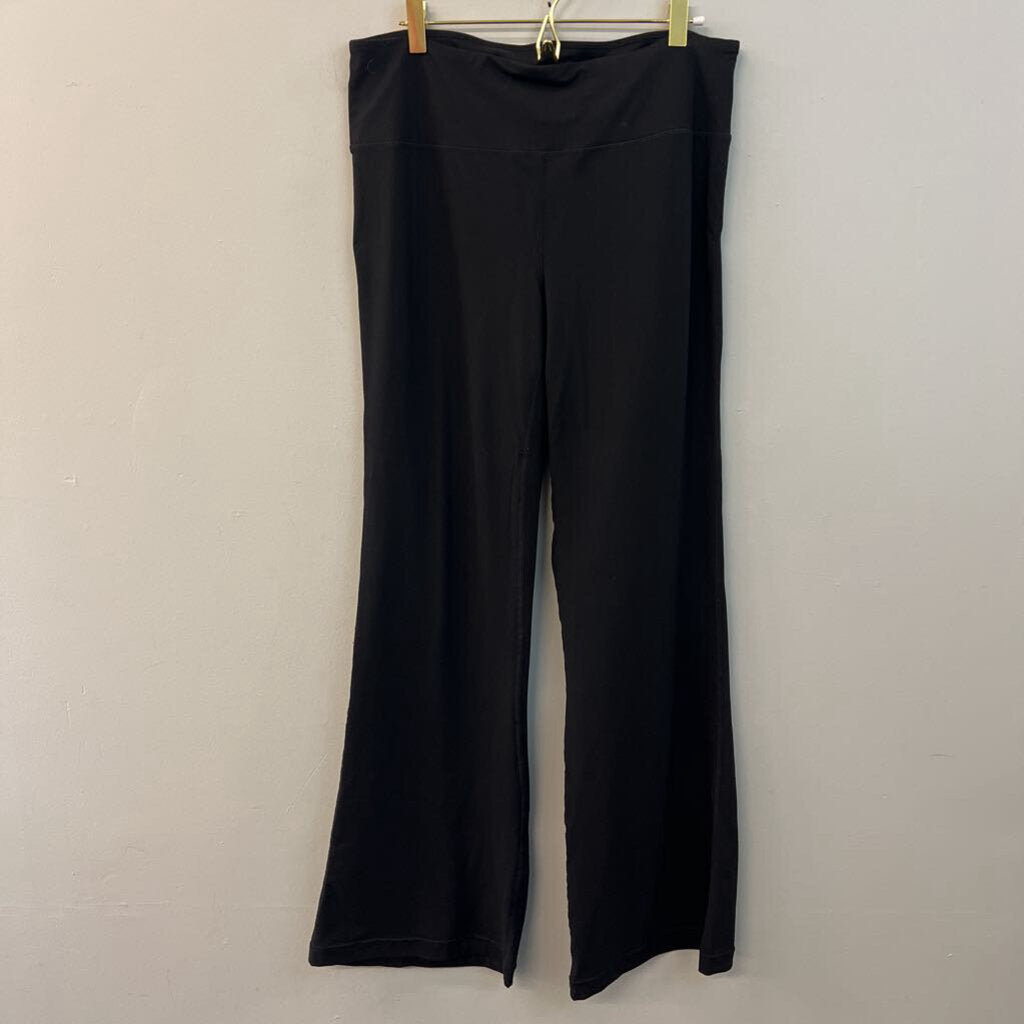 Soft Black Flare Leg Leggings 2X