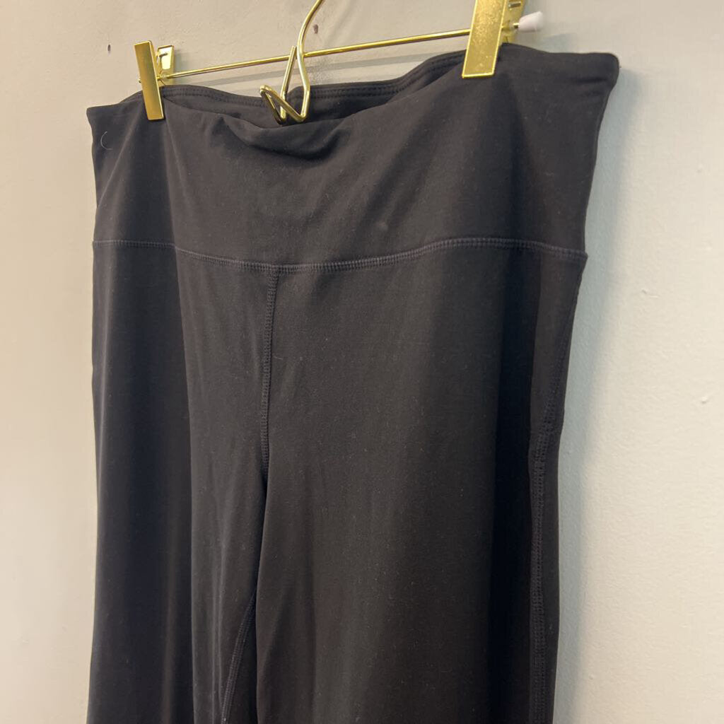 Soft Black Flare Leg Leggings 2X