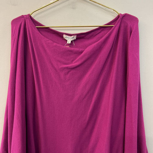 Andree Pink Long Sleeve Top 1X