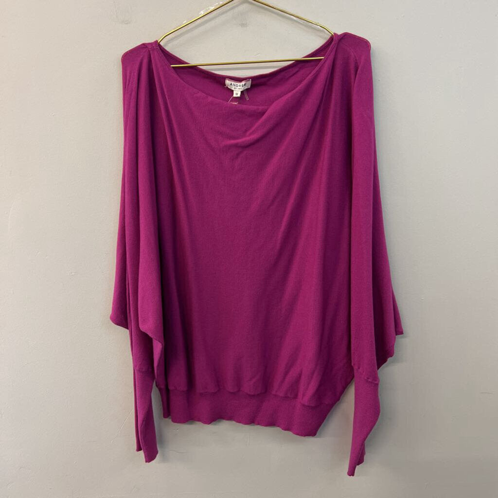 Andree Pink Long Sleeve Top 1X