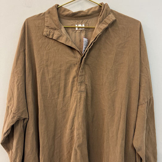 Labo Art Brown Corduroy Long Sleeve Dress Medium