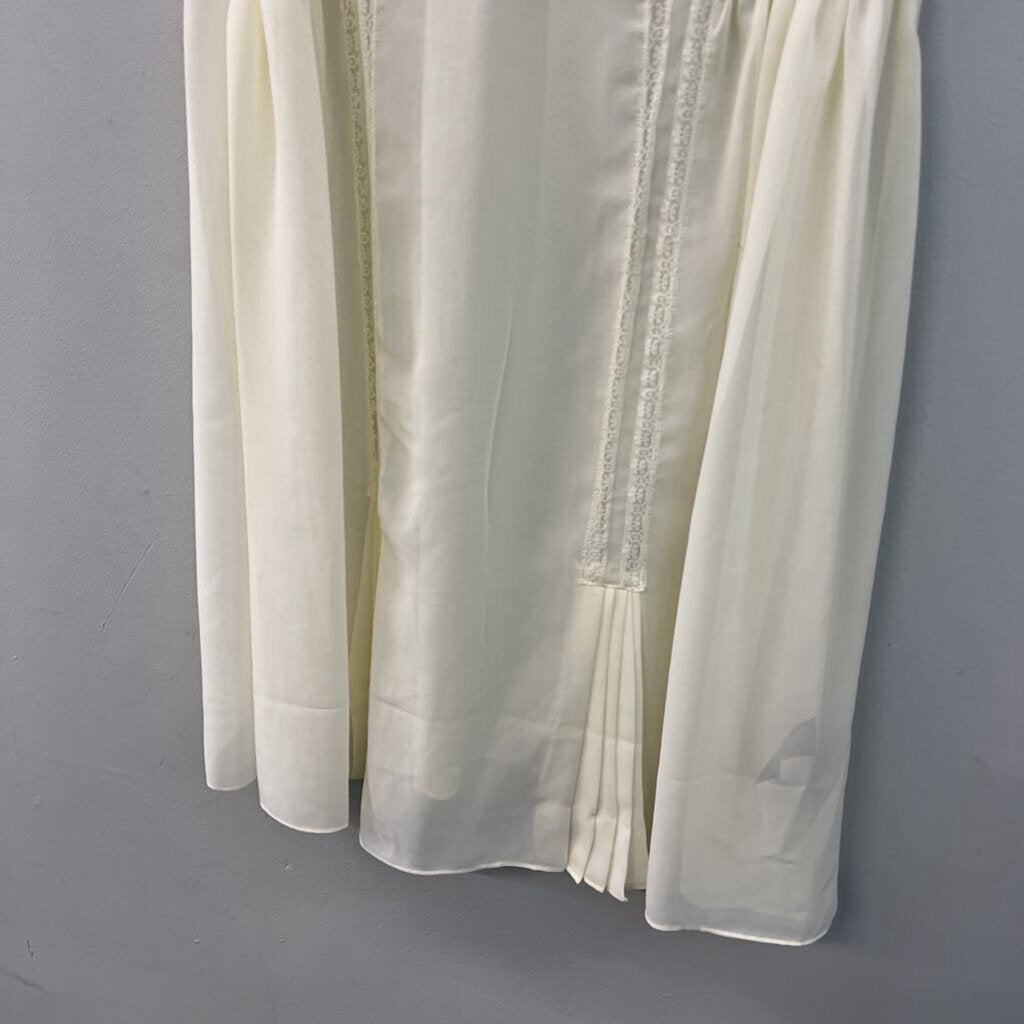 Ivy and Annabelle Cream Lace Detail Slip Dress Medium
