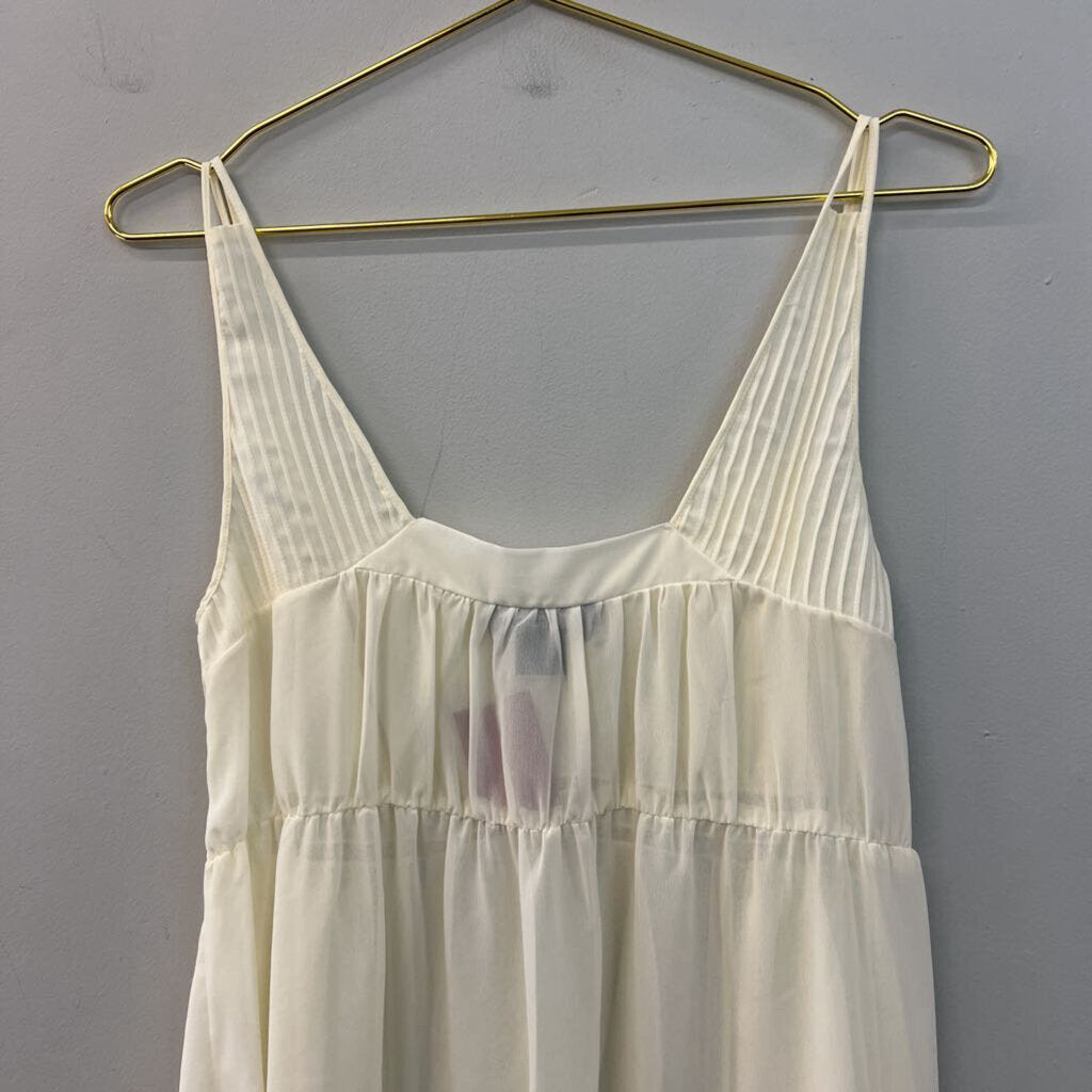 Ivy and Annabelle Cream Lace Detail Slip Dress Medium