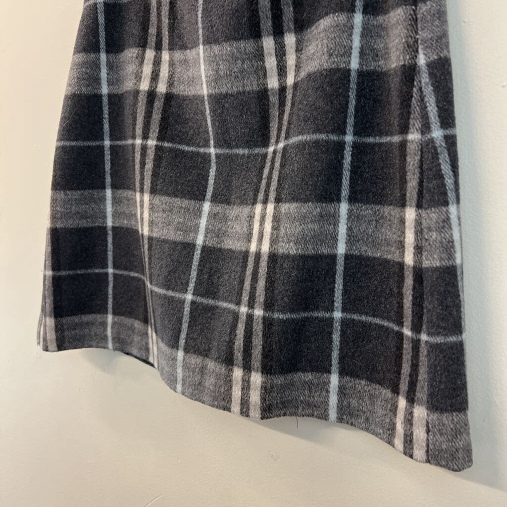 Loft Grey Plaid Skirt 6