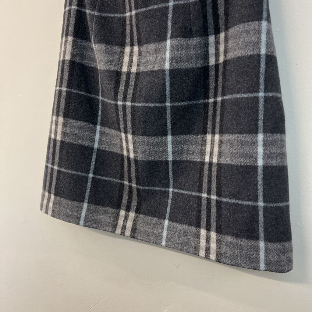 Loft Grey Plaid Skirt 6