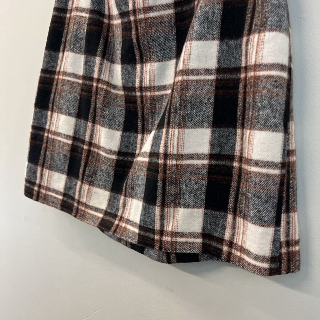 Jodifl Brown Plaid Skirt Large