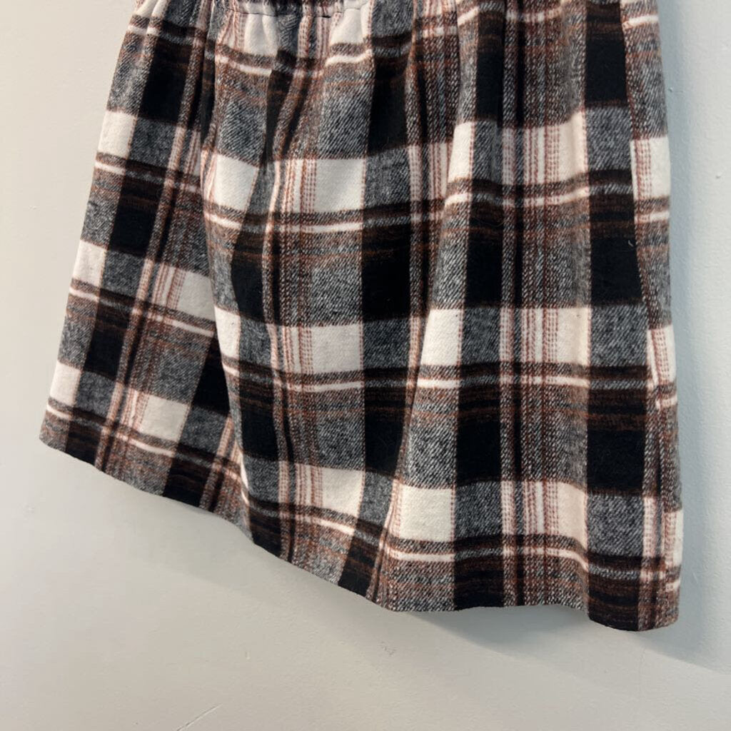 Jodifl Brown Plaid Skirt Large