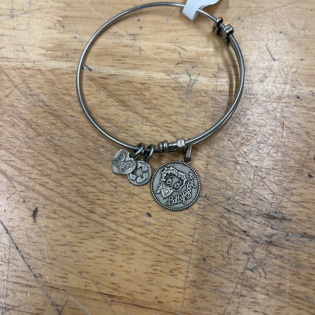 Angelica Silver Betty Boop Charm Bracelet
