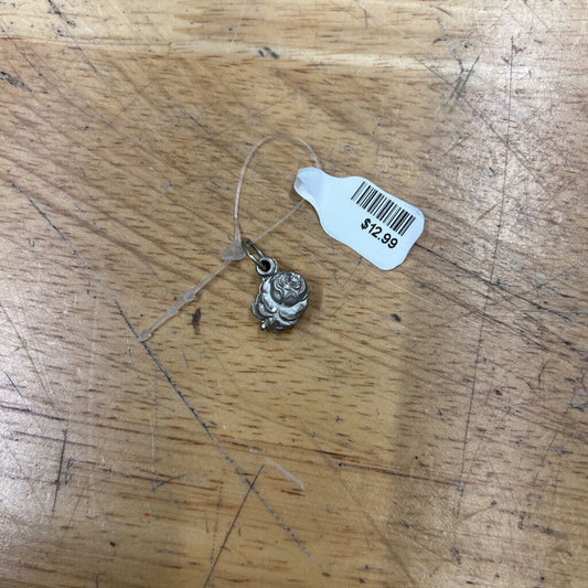 Silver Layered Flower Charm