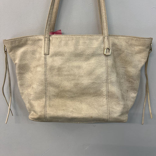 Hobo Beige Pebbled Leather Shoulder Purse