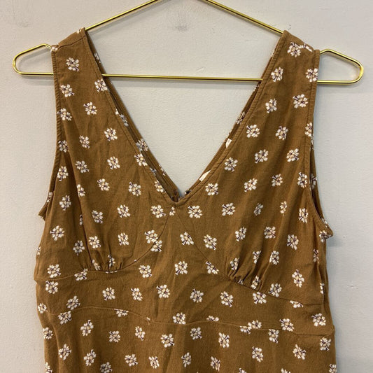 Loft Brown/ White Print Tank Top 2