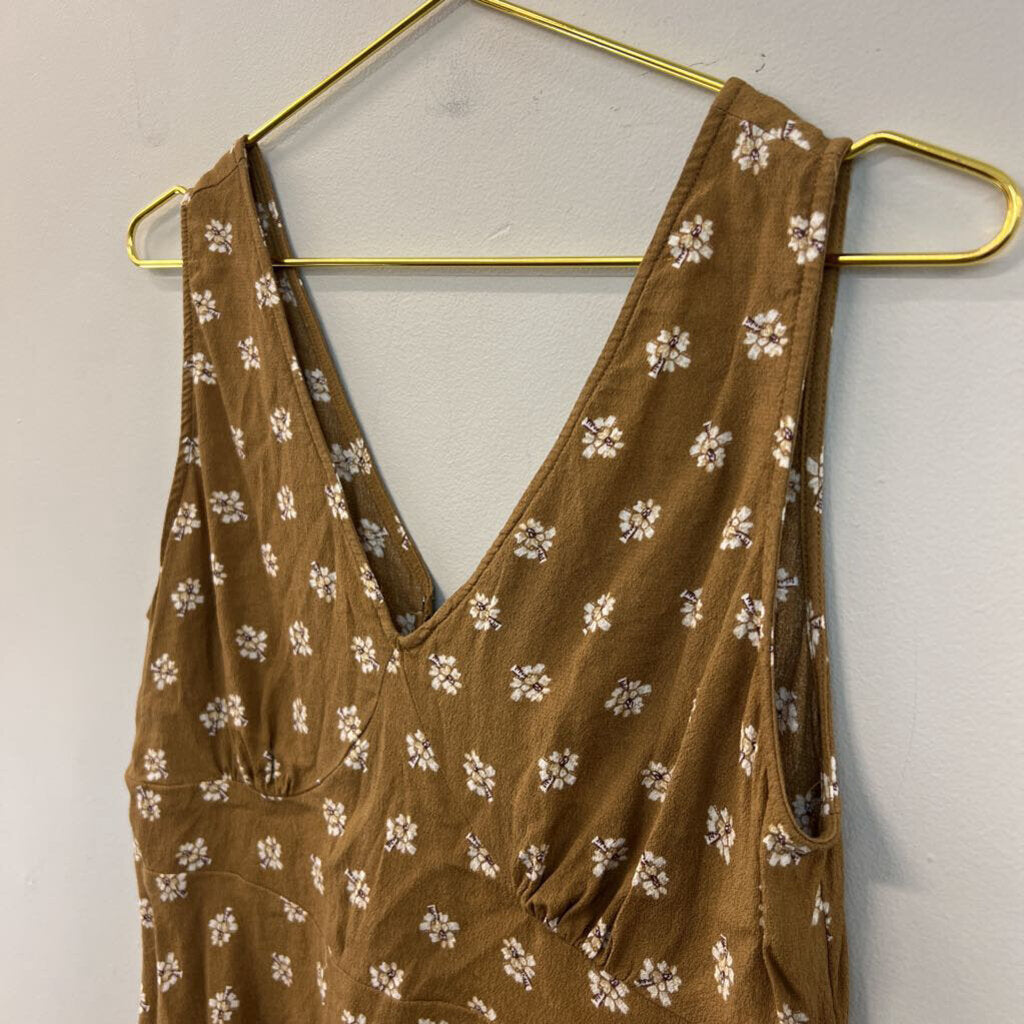 Loft Brown/ White Print Tank Top 2