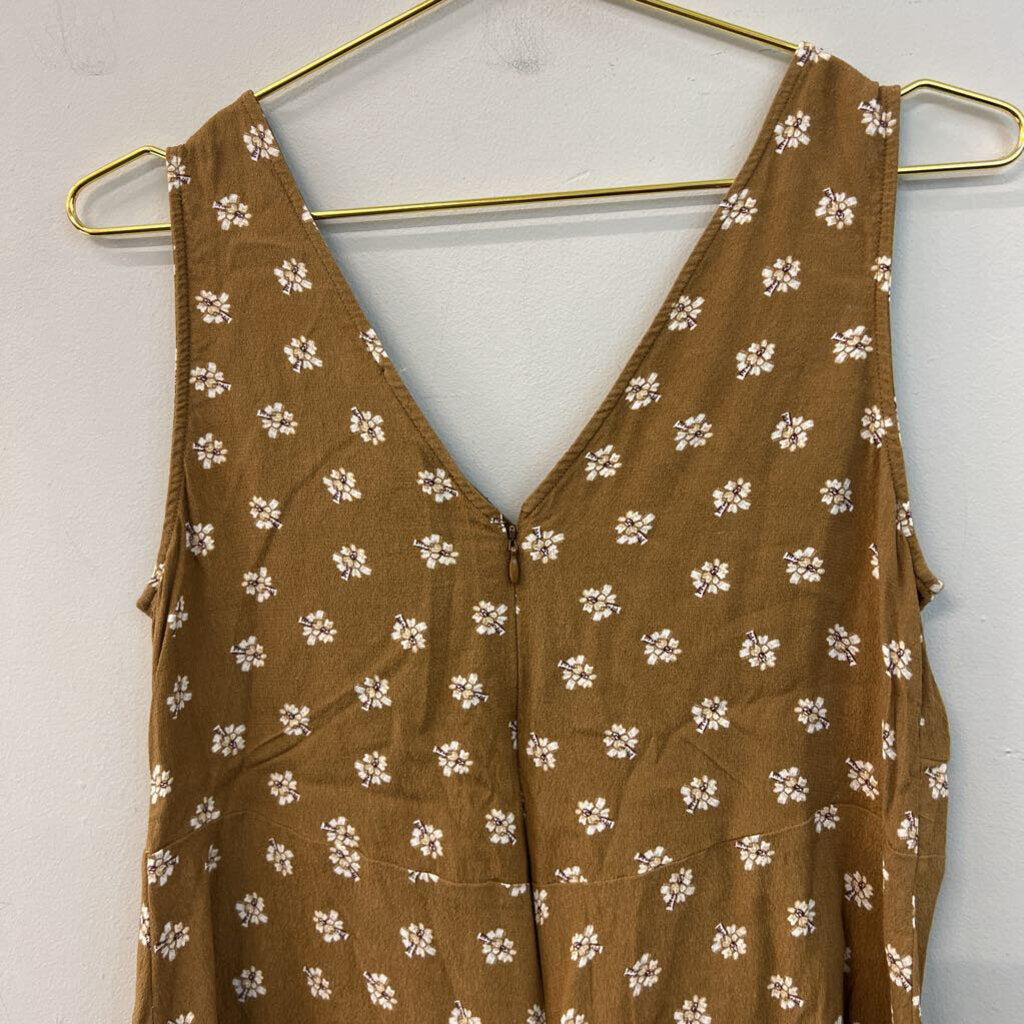 Loft Brown/ White Print Tank Top 2