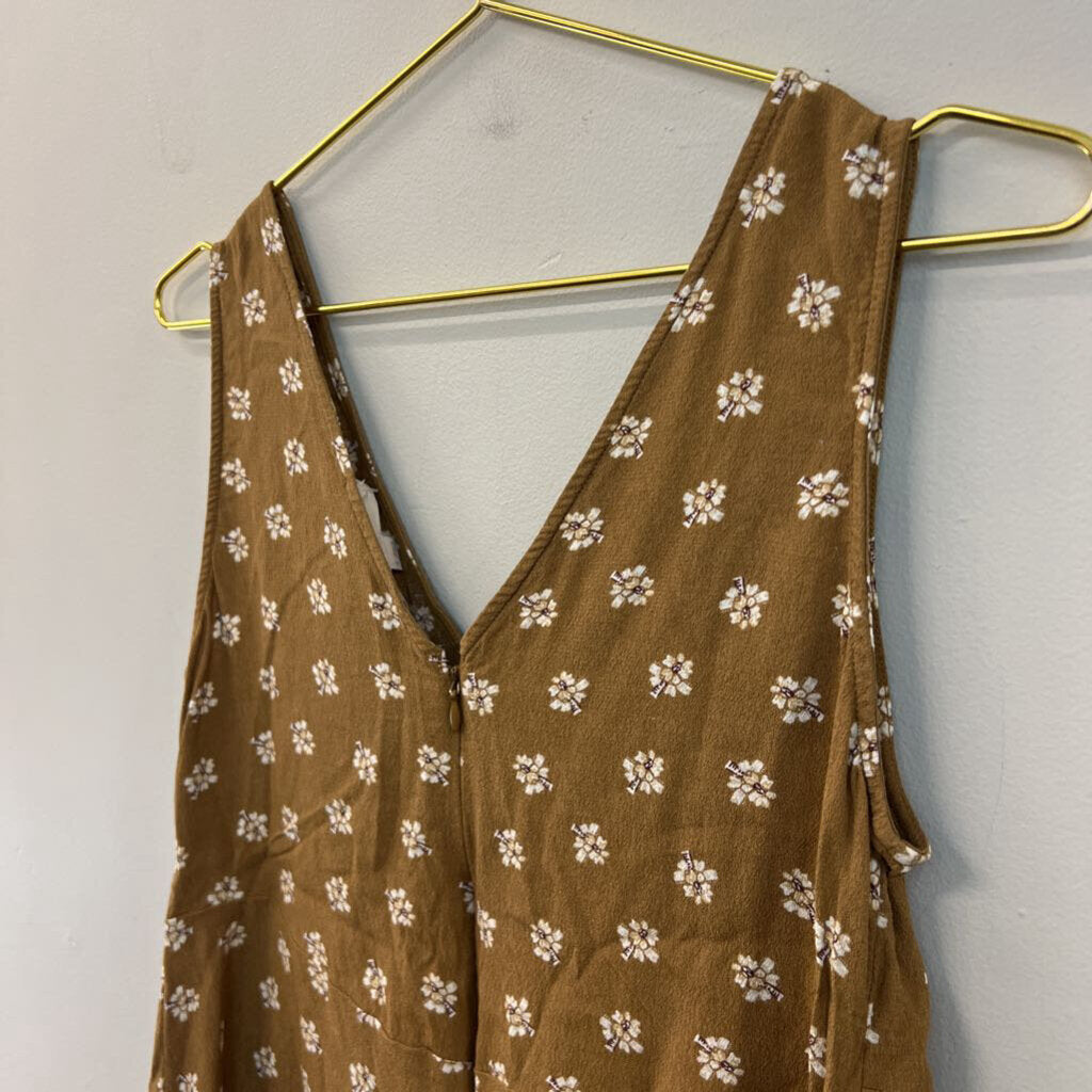 Loft Brown/ White Print Tank Top 2
