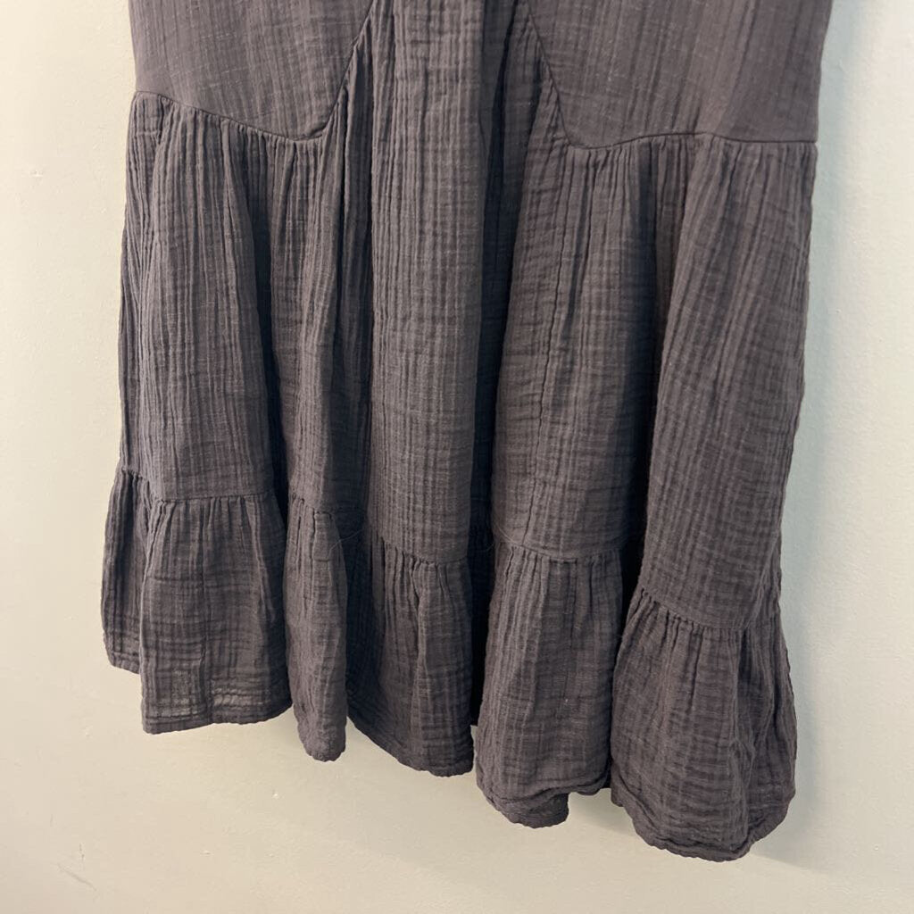 American Eagle Grey Short Sleeve Baby Doll Dress Medium