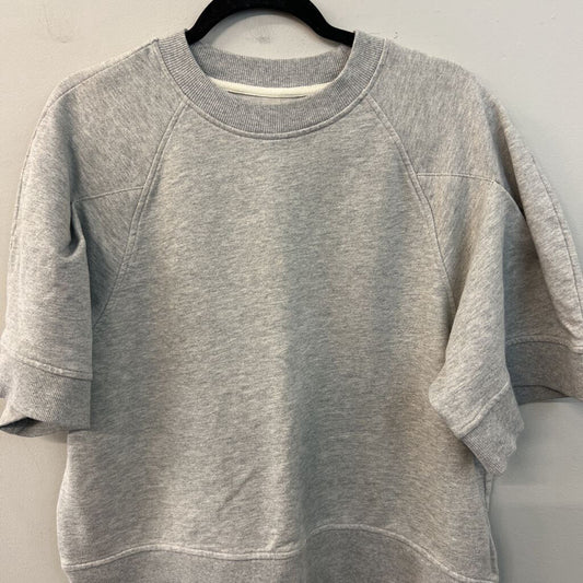 Calia Grey Short Sleeve Sweatshirt Top Large