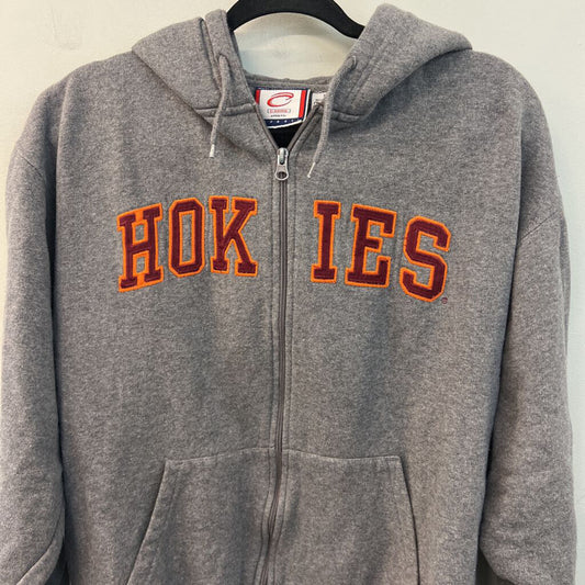 Cadre Grey Hokies Zip Up Hoodie Medium
